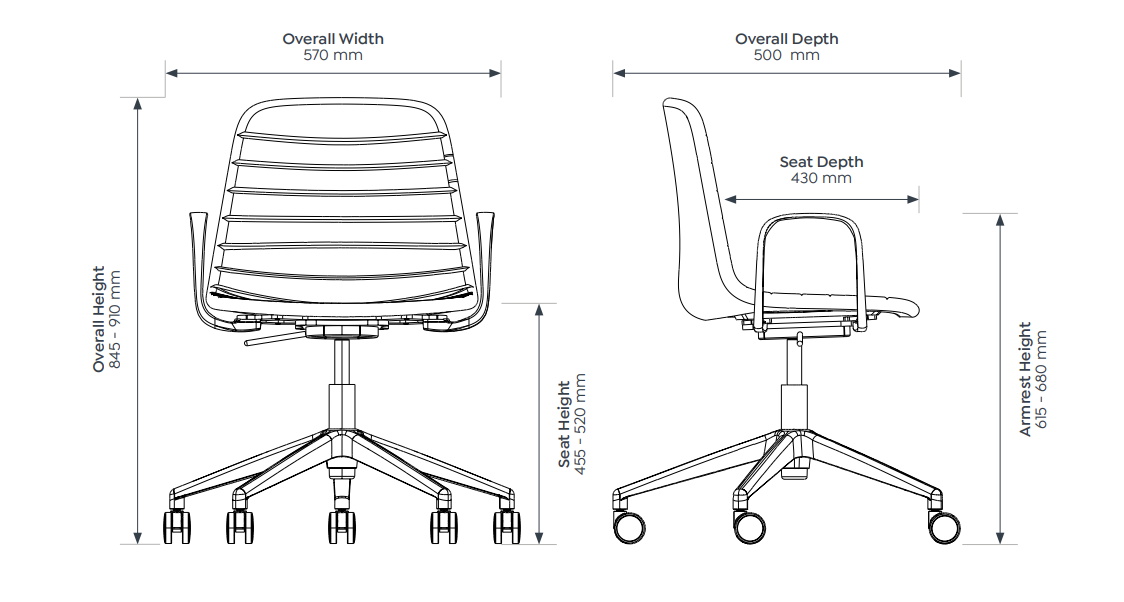 OL Sofia PU Leather Upholstered Boardroom Chair with Tilt