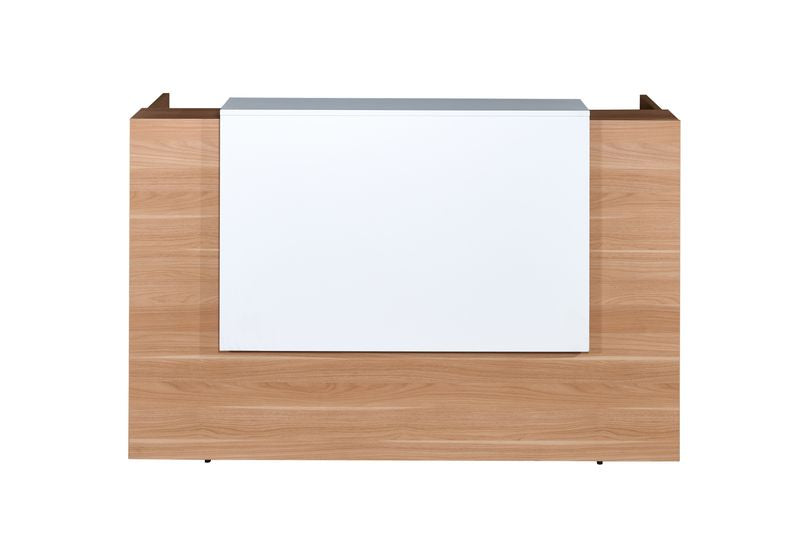 GP Sorrento Virginia Walnut Melamine Reception Counter