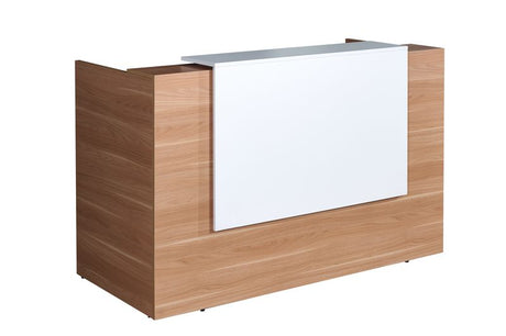 GP Sorrento Virginia Walnut Melamine Reception Counter