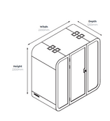 OL SpacePod Freestanding Quiet Zone - 2 User