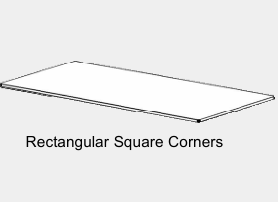 DD Custom Made Rectangular Desk Top