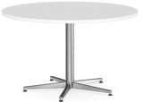 DD Round Meeting Table With 5-way Brushed Stainless Steel Base