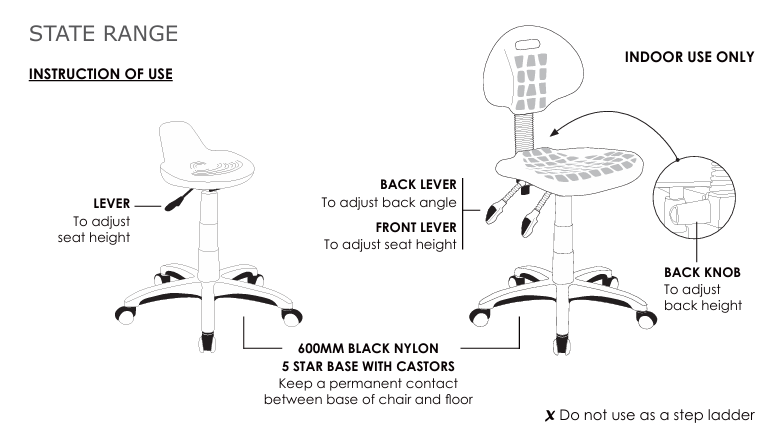 ST State Industrial Stool
