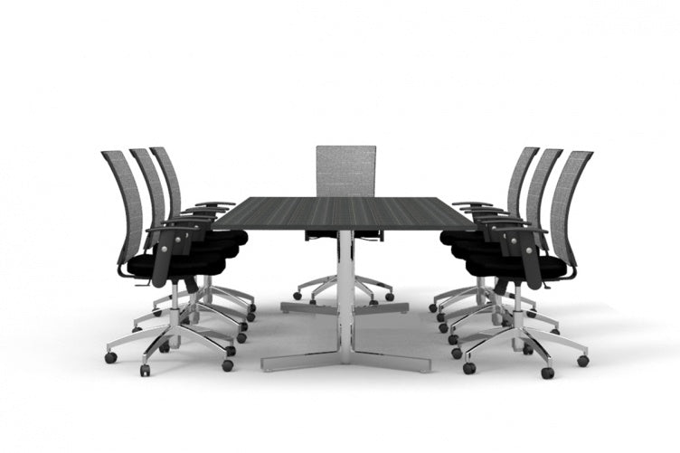 DD Supreme Chrome Base Boardroom Table