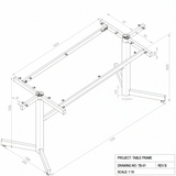 DD Supreme Metal Boardroom Table Base