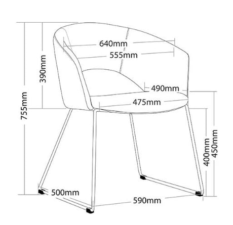 ST Time Chrome Sled Base Fabric Upholstered Breakout Chair