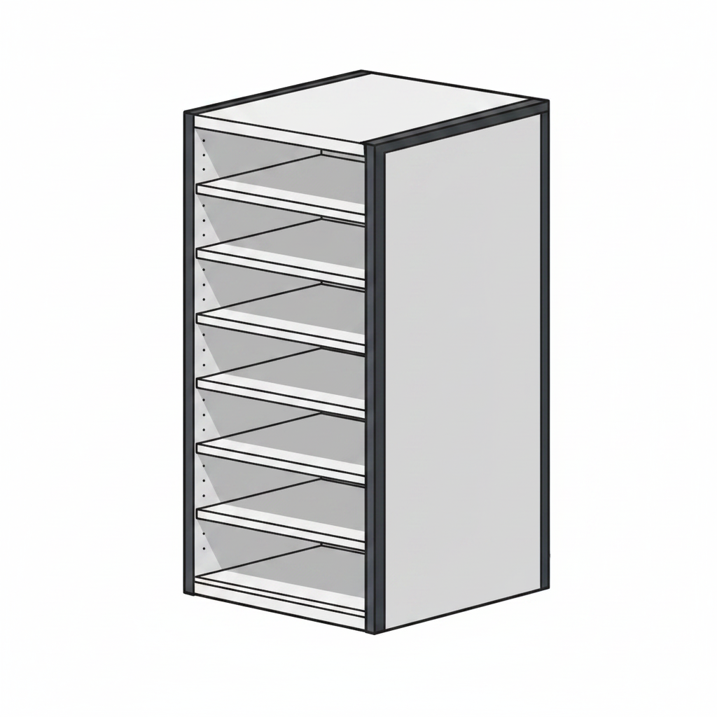 DD CC Plus 6 Open Shelves for Under Desk or On Desk