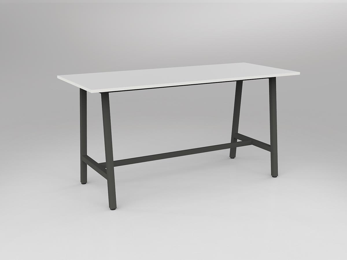 OL Trestle Bar Leaner Table - White Top