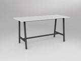 OL Trestle Bar Leaner Table - White Top