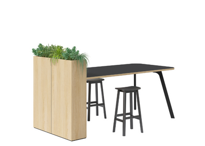 DD Toro Garden High Table with 2 Door Cupboard
