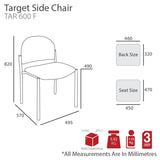 MA Target Stackable Fabric Upholstered Visitor Chair