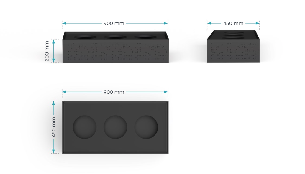 OL Tempo Planter Box for Tambour Storage