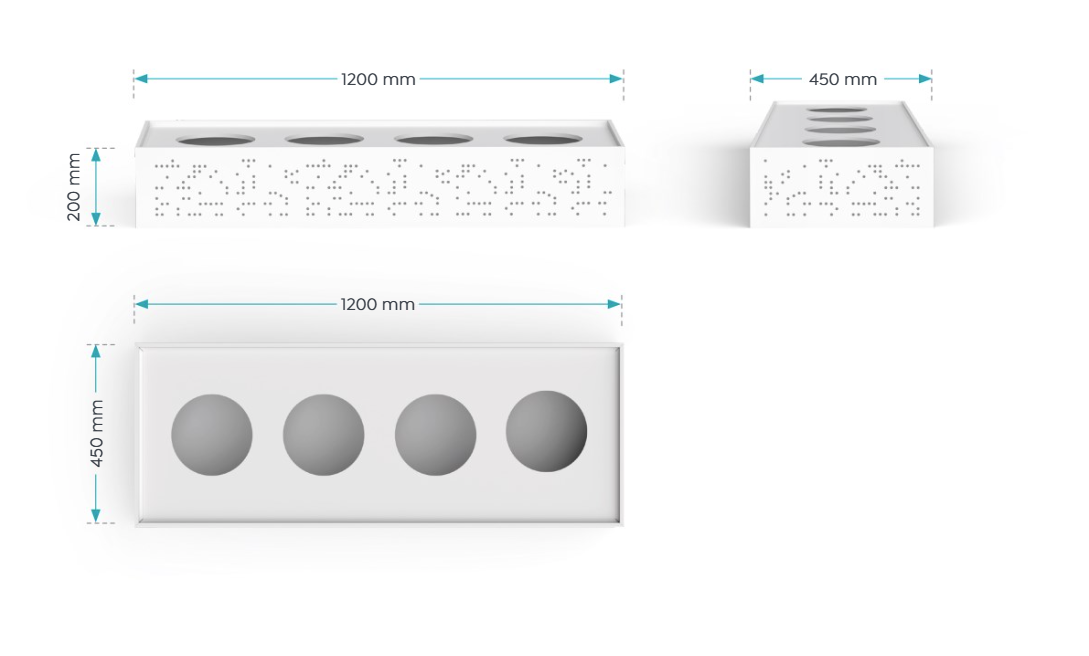 OL Tempo Planter Box for Tambour Storage