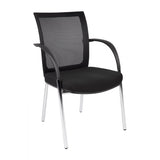 MA Tesla Fabric Upholstered 4 Leg Visitor Chair