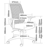 ST Trent Meshback Boardroom Chair
