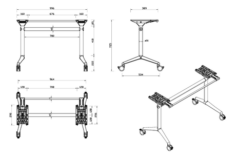 RL Typhoon Flip Top Table Frame