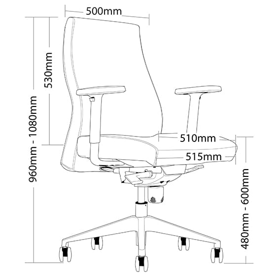 ST Venus PU Leather Low Back Executive Chair