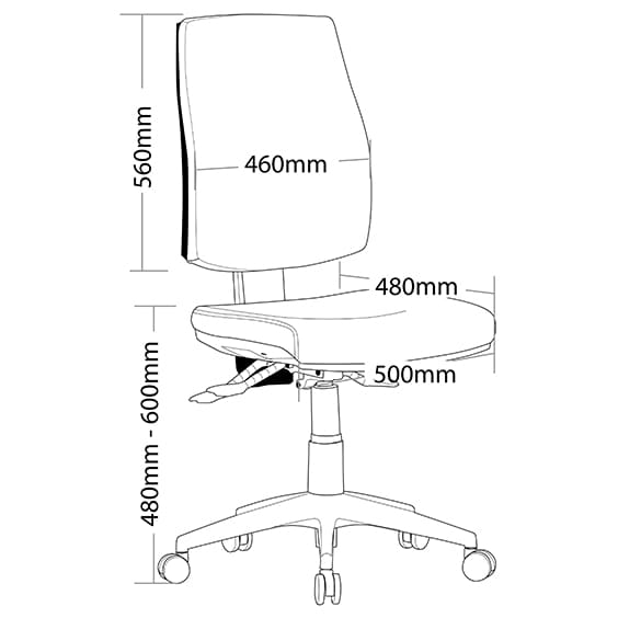 ST Virgo Fabric High Back Ergonomic Task Chair