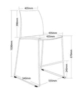 ST Vinn Fabric Upholstered Stackable High Chair