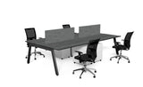 DD Vista Double Sided Workstation For 6 Person with Optic Screen