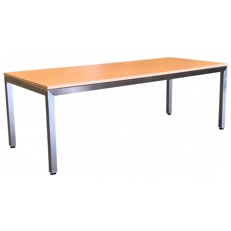 MA Vera Stainless Steel Framed Table with 25mm Melamine Top