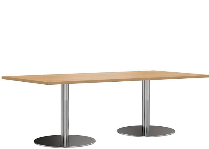 DD Verse Double Legs Meeting Table – Polished Steel