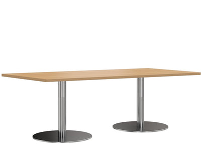 DD Verse Double Round Base Rectangular Meeting Table
