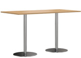 DD Verse Polished Stainless Steel Base High Table