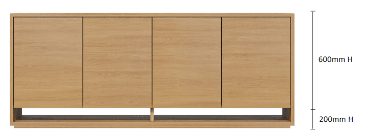 DD Vibe 4 Door Credenza