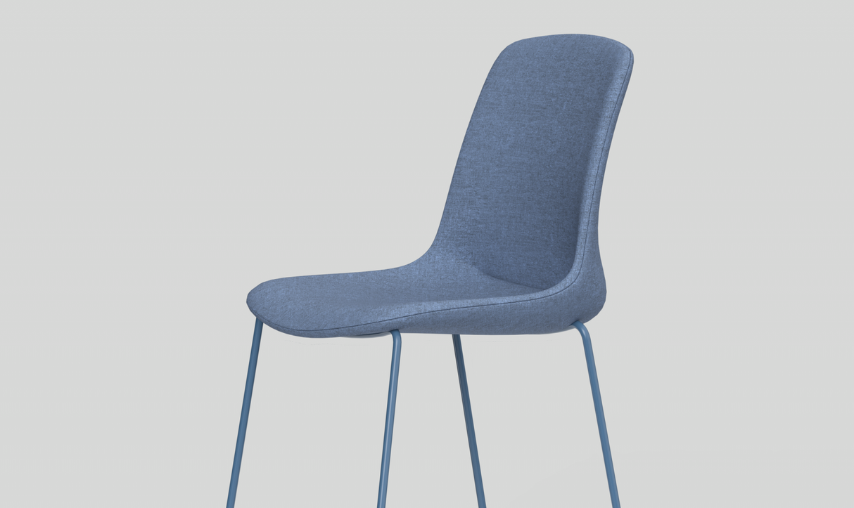 OL Vista Rise Sled Base Fabric Upholstered Hospitality High Chair