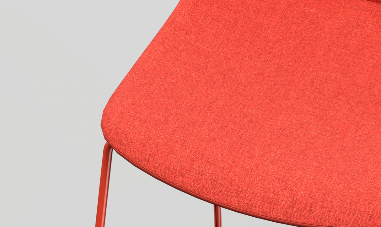 OL Vista Rise Sled Base Fabric Upholstered Hospitality High Chair