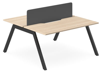 DD Vista Double Sided Workstation For 2 Person with Optic Screen