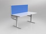 OL Studio50 Deskmount Screens Panel - Breath Fabric with White Frame - 600mm Height