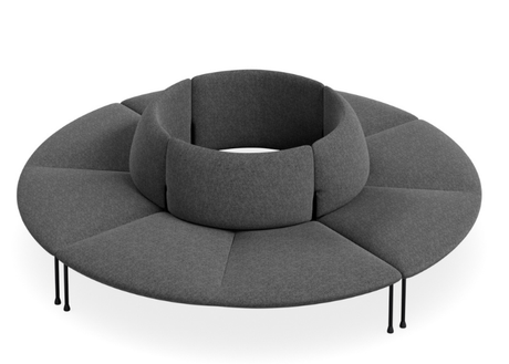 DD Bowral Fabric Upholstered 8 Seater Round Breakout Seating