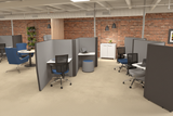 OL Motion Zip 6 User Desk Based Space