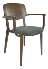 FL Atlanta Upholstered Seat Hospitality Stackable Dining Armchair - Large