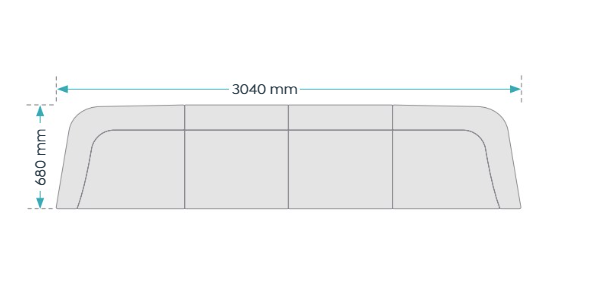 OL Willow Fabric Upholstered Reception Area Sofa with Side Table
