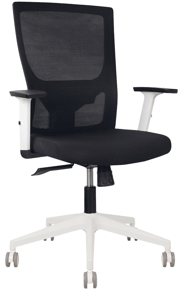 YS Astro High Back Mesh Back Office Chair with White Frame