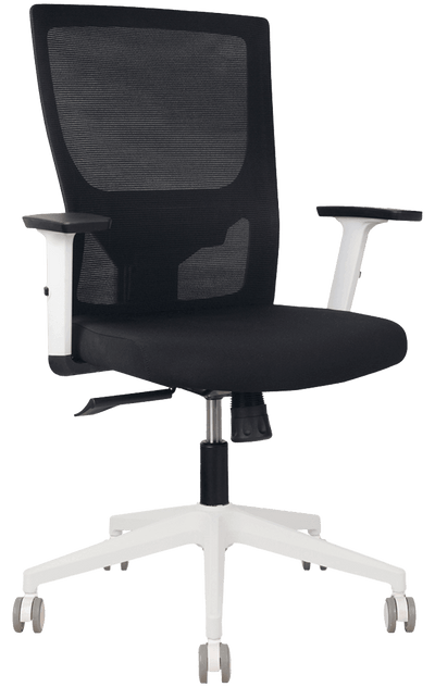 YS Astro High Back Mesh Back Office Chair with White Frame