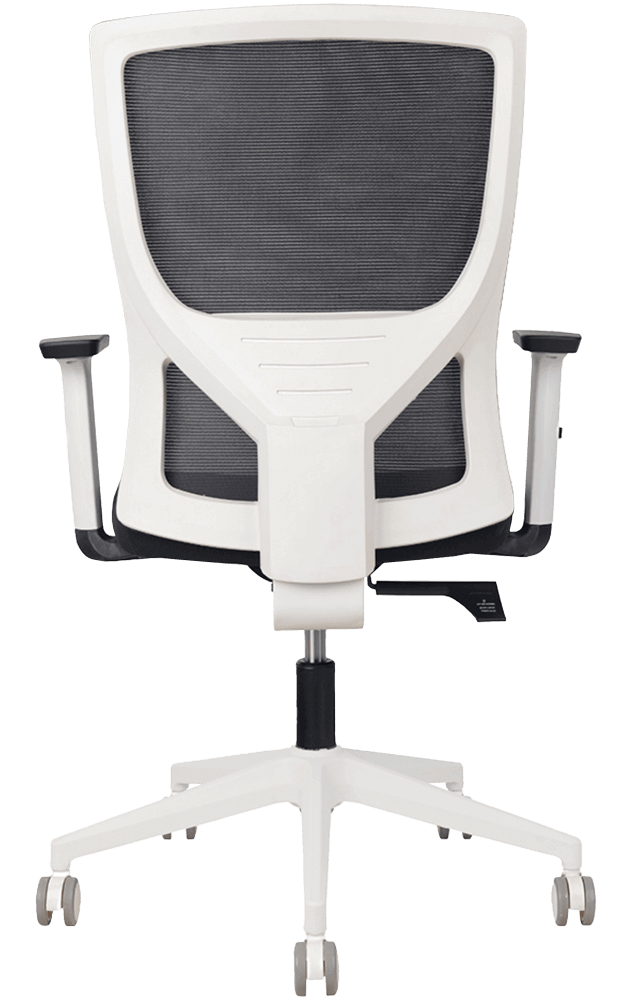 YS Astro High Back Mesh Back Office Chair with White Frame