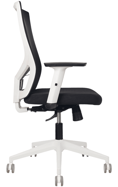 YS Astro High Back Mesh Back Office Chair with White Frame