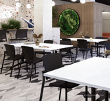 OL Padded Zipp Fabric Upholstered Training Armchair