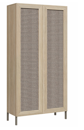 DD Zovan 2 Rattan Door Cupboard 1800 High