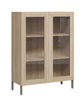 DD Zovan Glass Door Cupboard