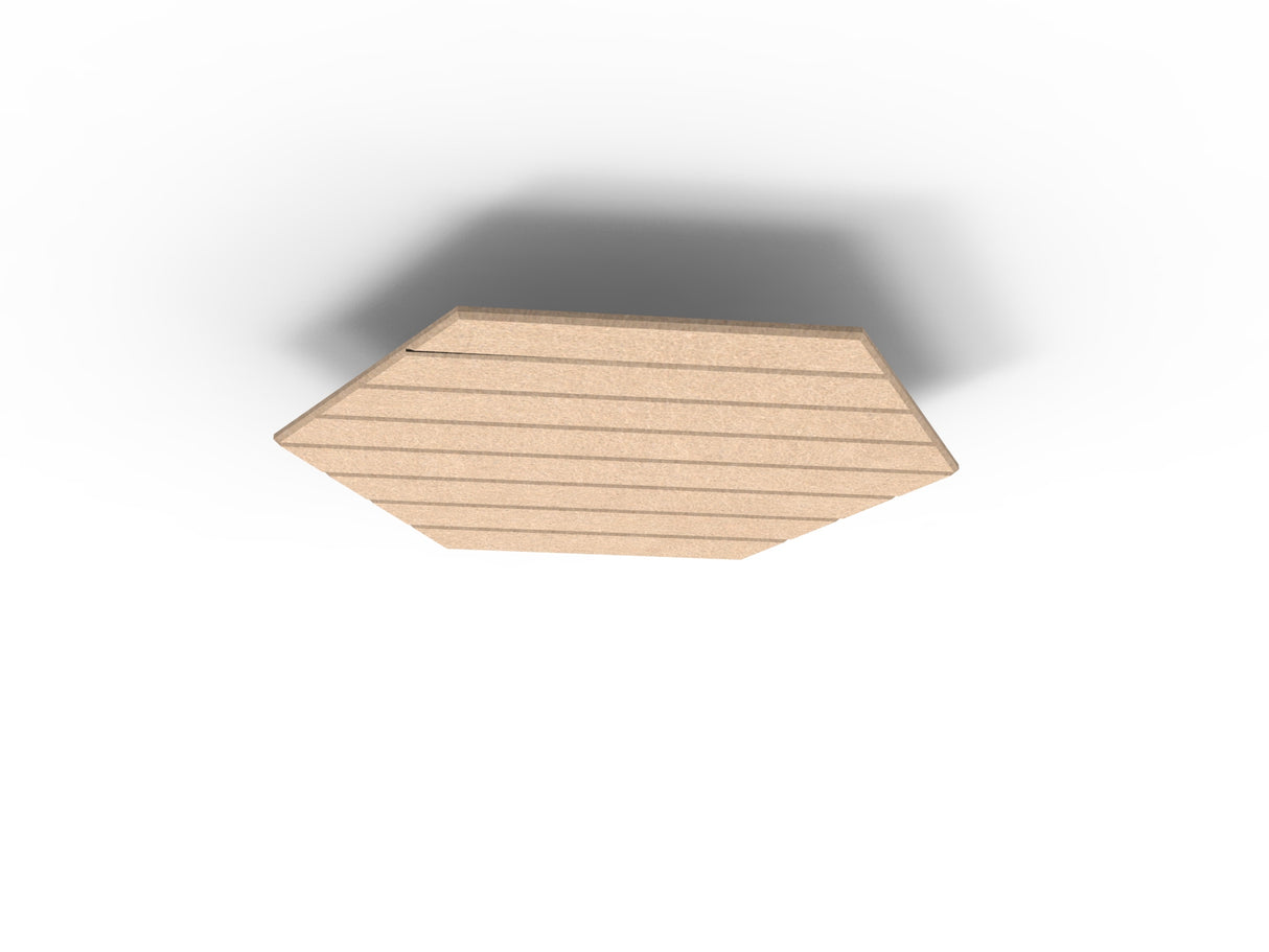 RL Acouline V Groove Hive Hexagonal Hanging Ceiling Panels