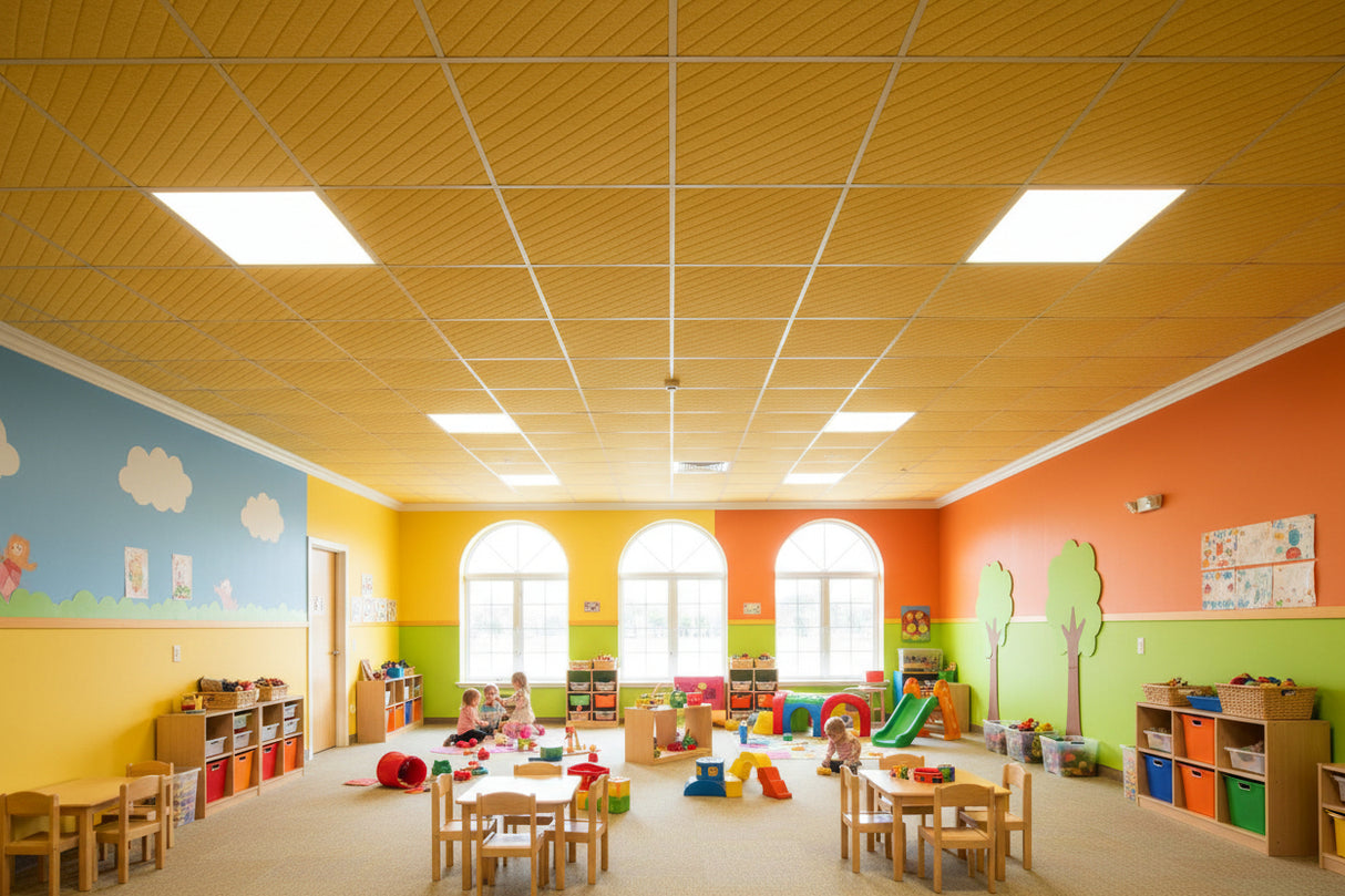 RL Acouline V Groove Glide Span Rectangular Hanging Ceiling Panels
