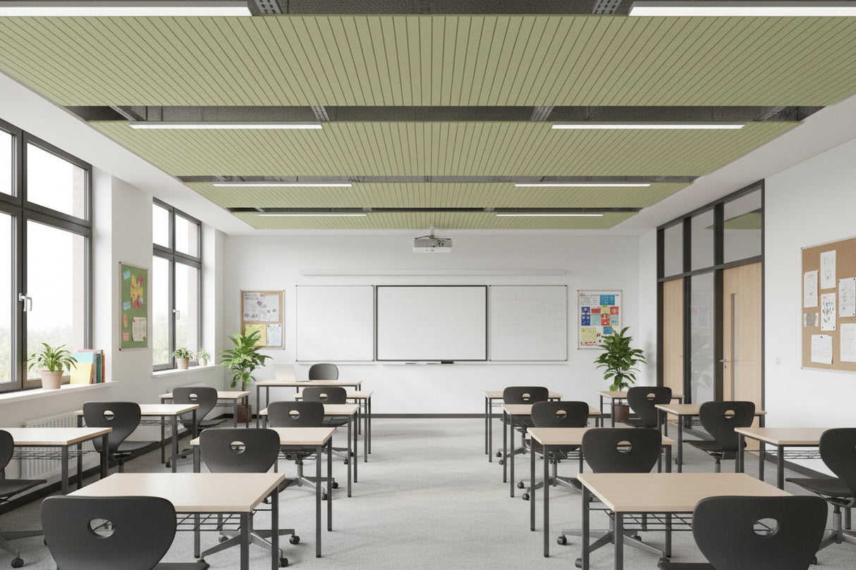 RL Acouline V Groove Horizon Span Rectangular Hanging Ceiling Panels