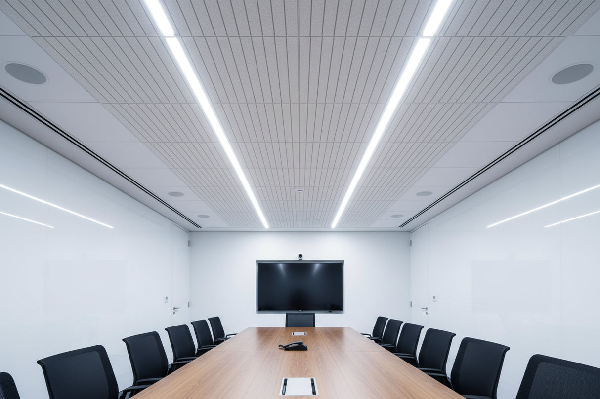 RL Acouline V Groove Horizon Span Rectangular Hanging Ceiling Panels