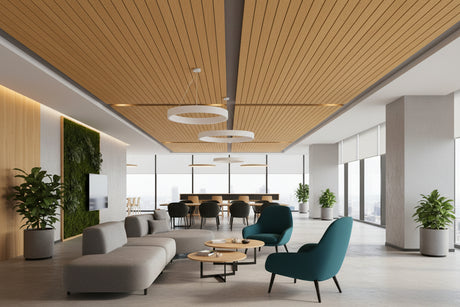 RL Acouline V Groove Horizon Span Rectangular Hanging Ceiling Panels