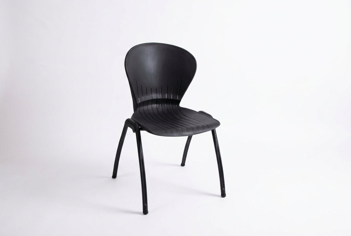 MA Anne Polypropylene Seat and Back Metal Legs Stacking Education Chair